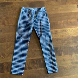 Loft size 2 Modern Skinny Gingham pants